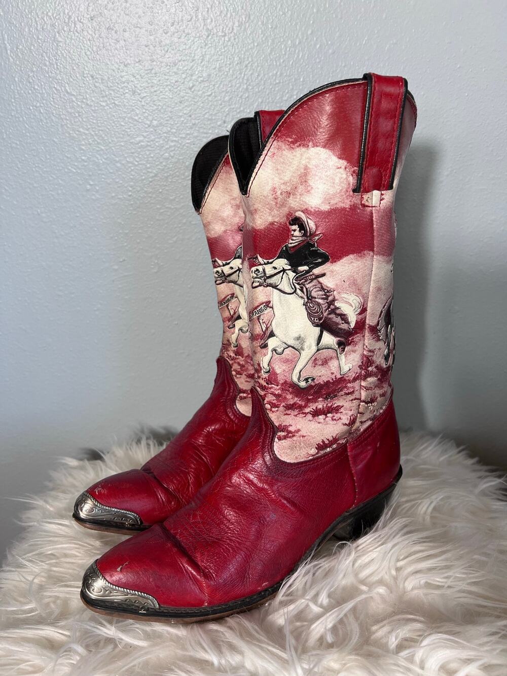 Durango Red Women’s 7.5 M Cowboy Cowgirl Rodeo Boots Western Knee High Concert